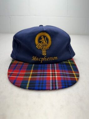 Scottish Clan Crest Tartan Baseball Golf Cap Hat Macpherson